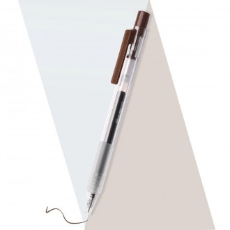 Długopis żelowy Kaco Turbo brązowy