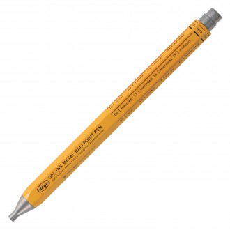 Długopis żelowy Days Metal w kolorze żółtym