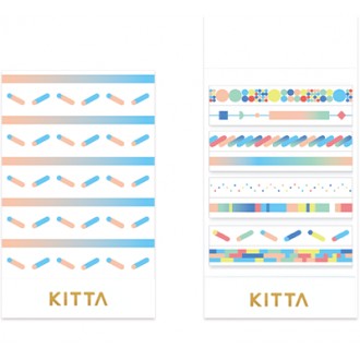 Kitta naklejki indeksujące washi KITS08 Color Bar