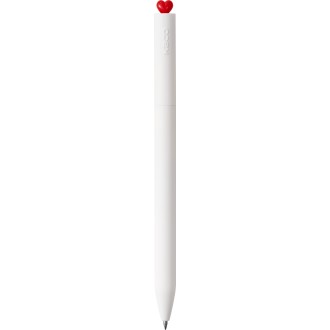 Kaco First długopis żelowy biały z czerwonym serduszkiem