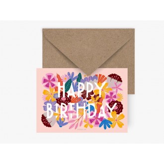 Pocztówka urodzinowa z kopertą  Happy Birthday