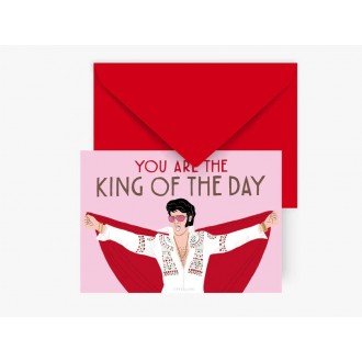 Pocztówka urodzinowa z kopertą  King of the Day