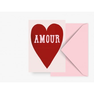 Pocztówka z kopertą Amour