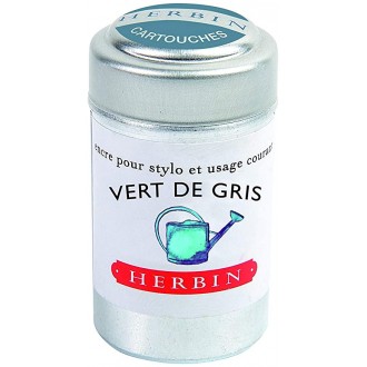 Naboje do pióra J. Herbin Vert de Gris